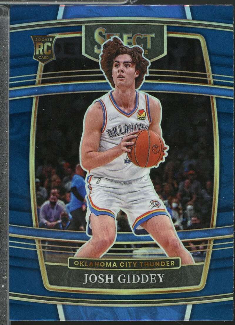 Josh Giddey Rookie Card 2021-22 Select Prizms Blue #58  Image 1