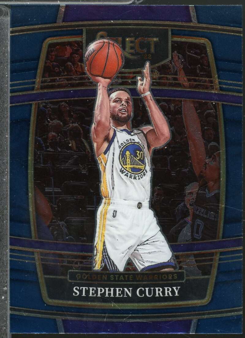 Stephen Curry Card 2021-22 Select Blue #94  Image 1