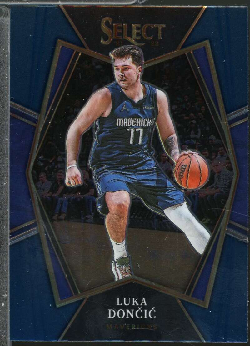 Luka Doncic Card 2021-22 Select Blue #117  Image 1