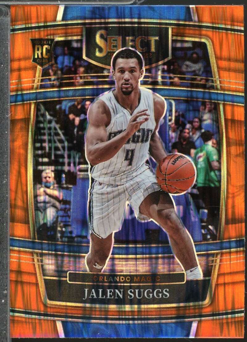Jalen Suggs Rookie Card 2021-22 Select Prizms Orange Flash #27  Image 1