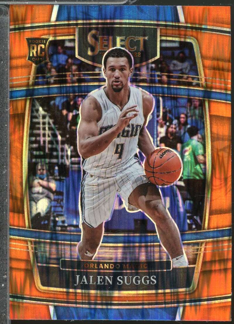 Jalen Suggs Rookie Card 2021-22 Select Prizms Orange Flash #27  Image 1