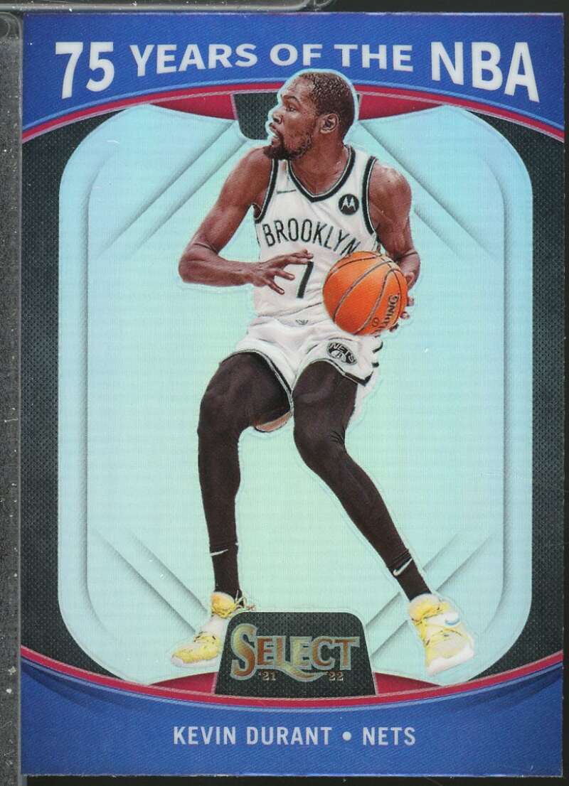 Kevin Durant/Select Card 2021-22 Panini 75 Years of the NBA Prizms Silver #52  Image 1