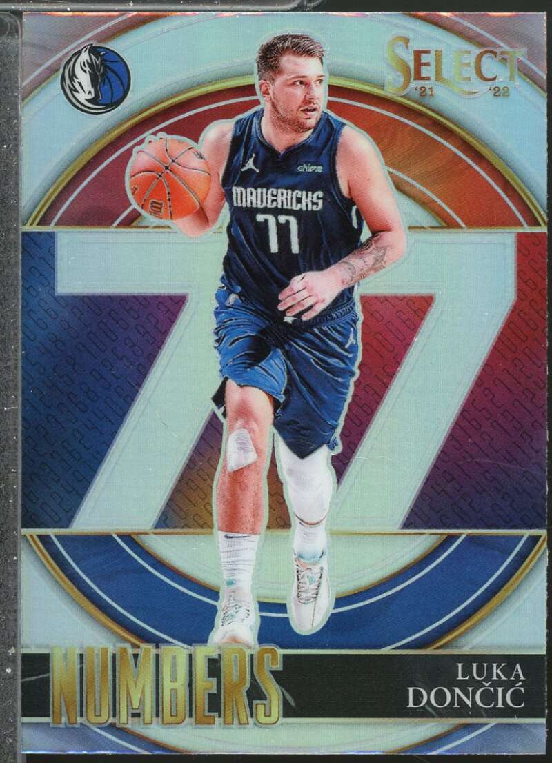 Luka Doncic Card 2021-22 Select Numbers Prizms Silver #7  Image 1