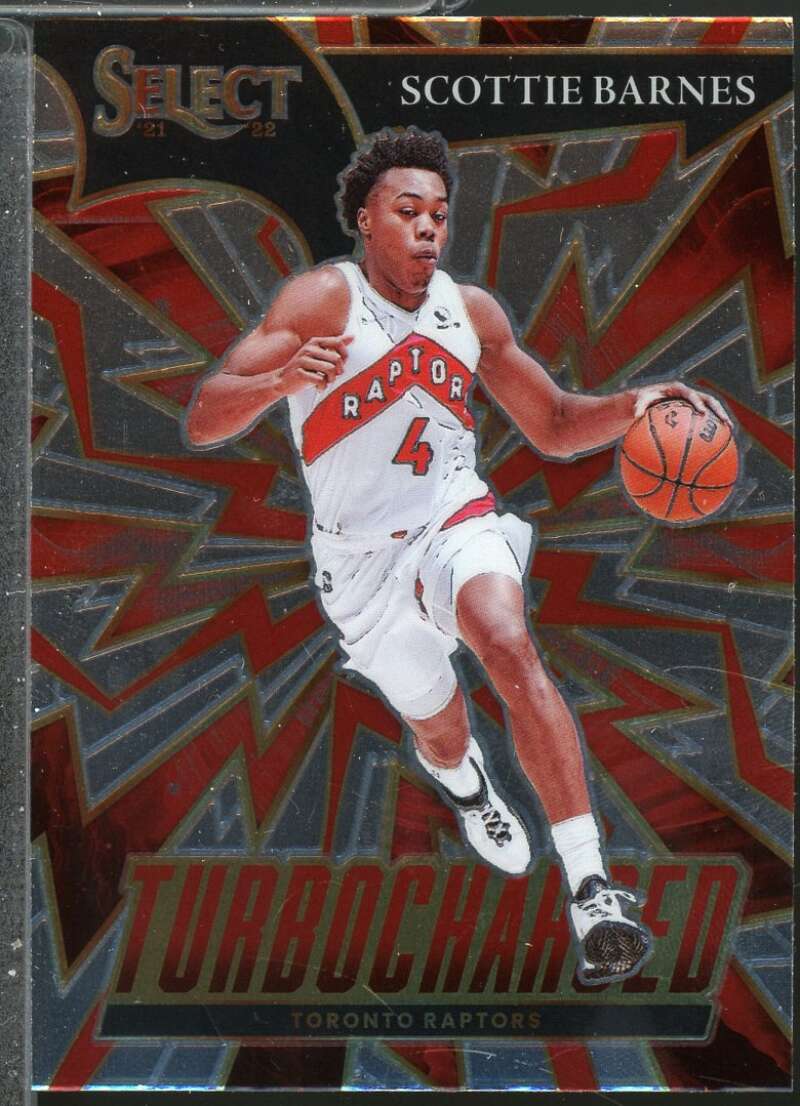Scottie Barnes Rookie Card 2021-22 Select Turbo Charged #4  Image 1
