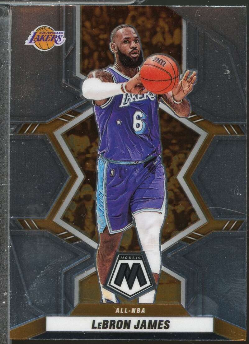 LeBron James ALL Card 2021-22 Panini Mosaic #286  Image 1