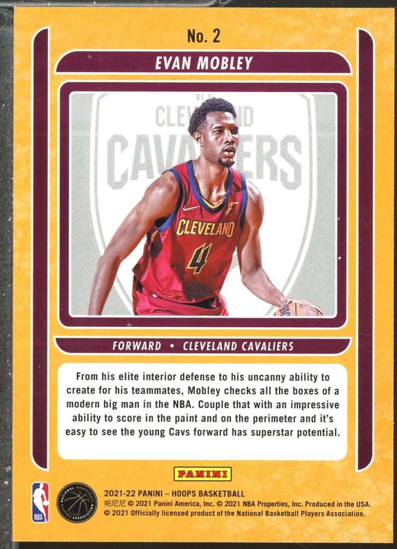 Evan Mobley Rookie Card 2021-22 Hoops Class of 2021 #2  Image 2