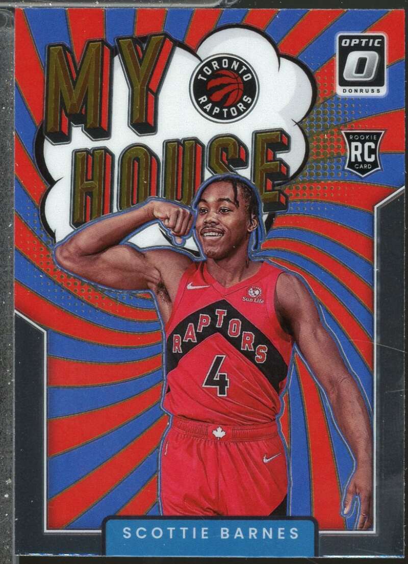 Scottie Barnes Rookie Card 2021-22 Donruss Optic My House #19  Image 1