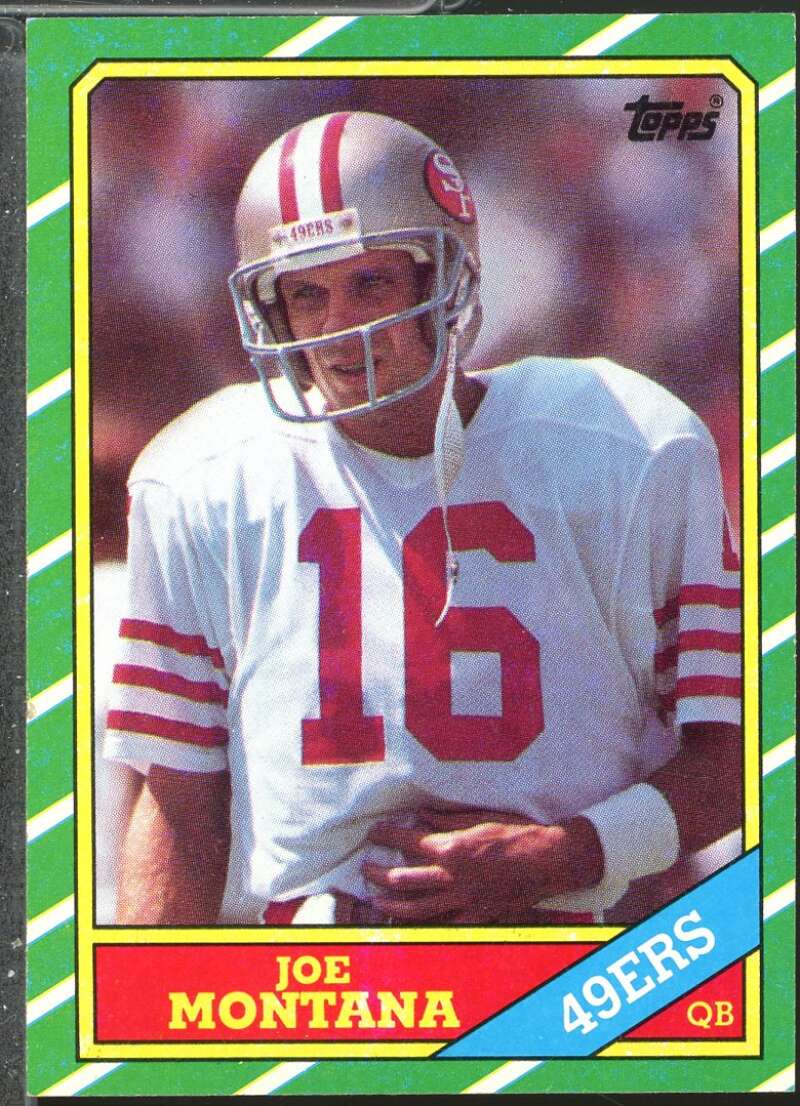Joe Montana Card 1986 Topps #156  Image 1