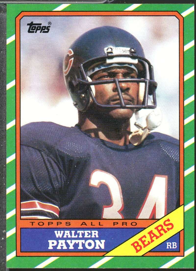 Walter Payton AP Card 1986 Topps #11  Image 1