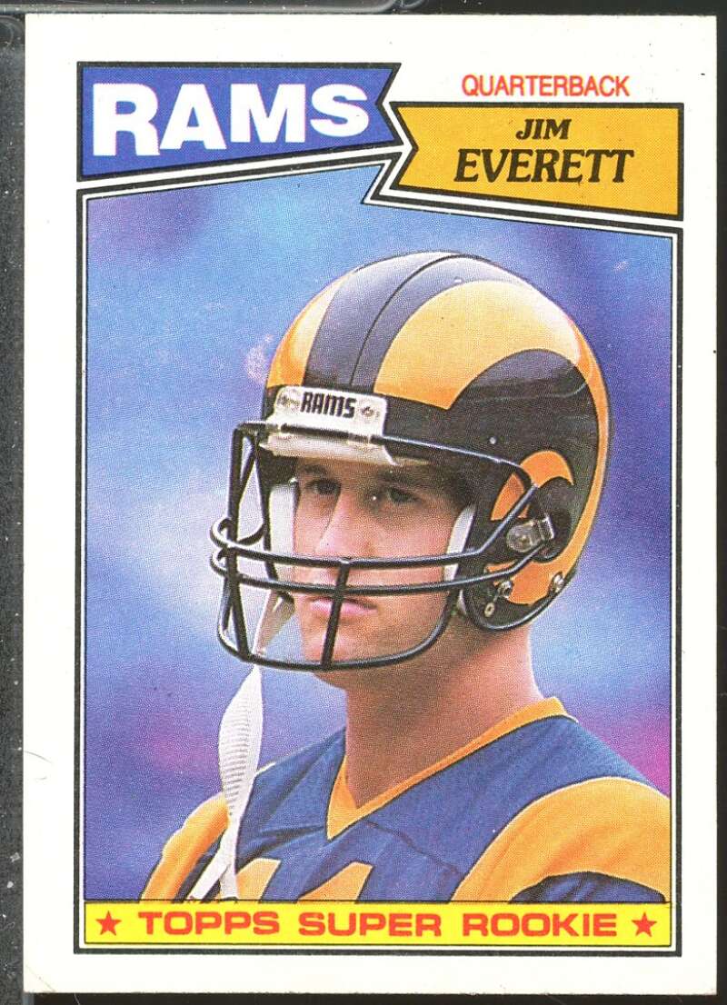 Jim Everett Rookie Card 1987 Topps #145  Image 1