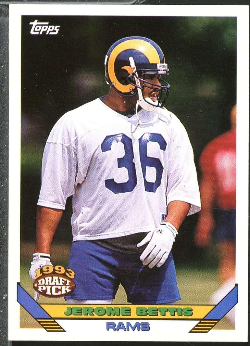 Jerome Bettis Rookie Card 1993 Topps #166  Image 1