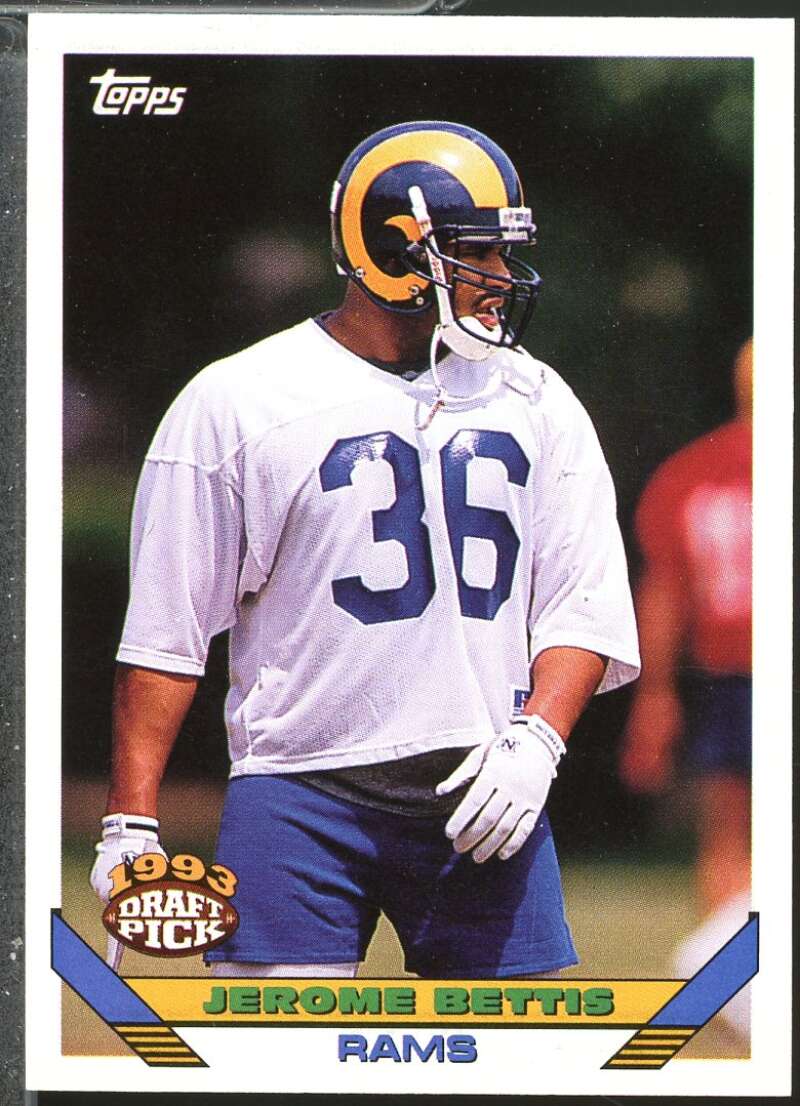 Jerome Bettis Rookie Card 1993 Topps #166  Image 1