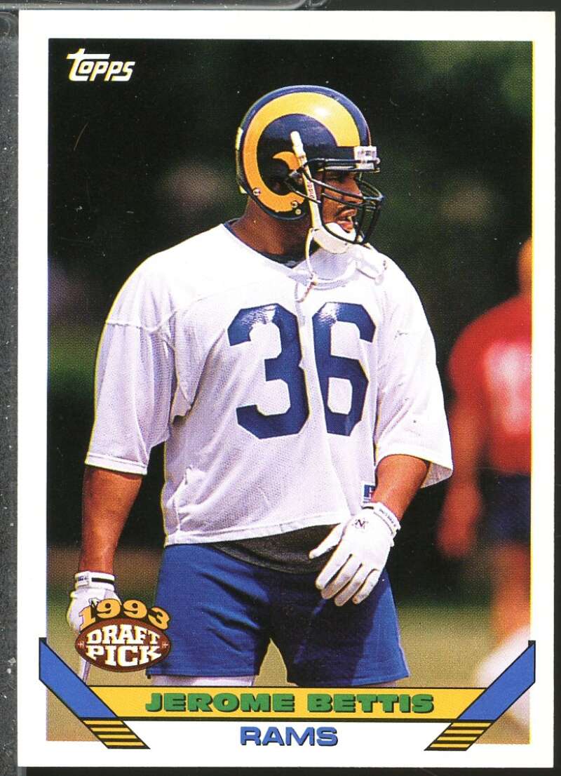 Jerome Bettis Rookie Card 1993 Topps #166  Image 1