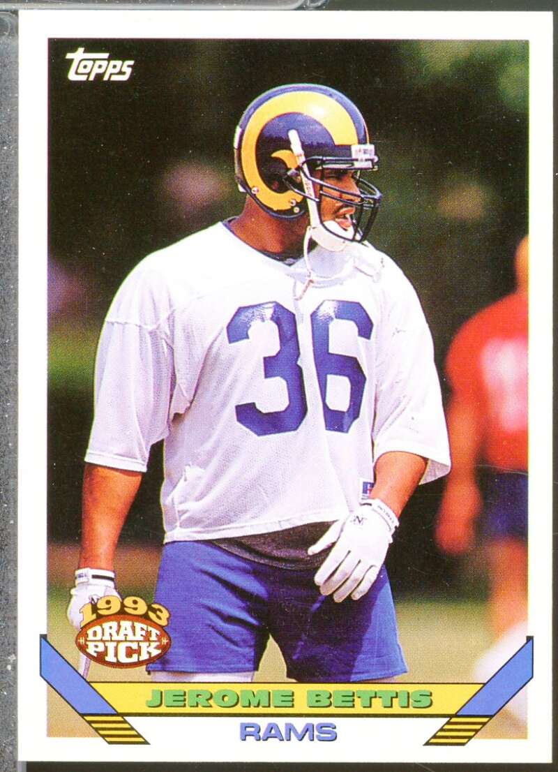 Jerome Bettis Rookie Card 1993 Topps #166  Image 1