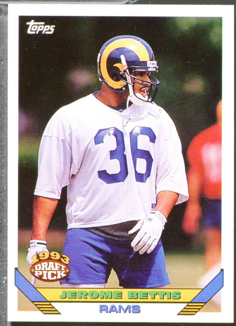 Jerome Bettis Rookie Card 1993 Topps #166  Image 1