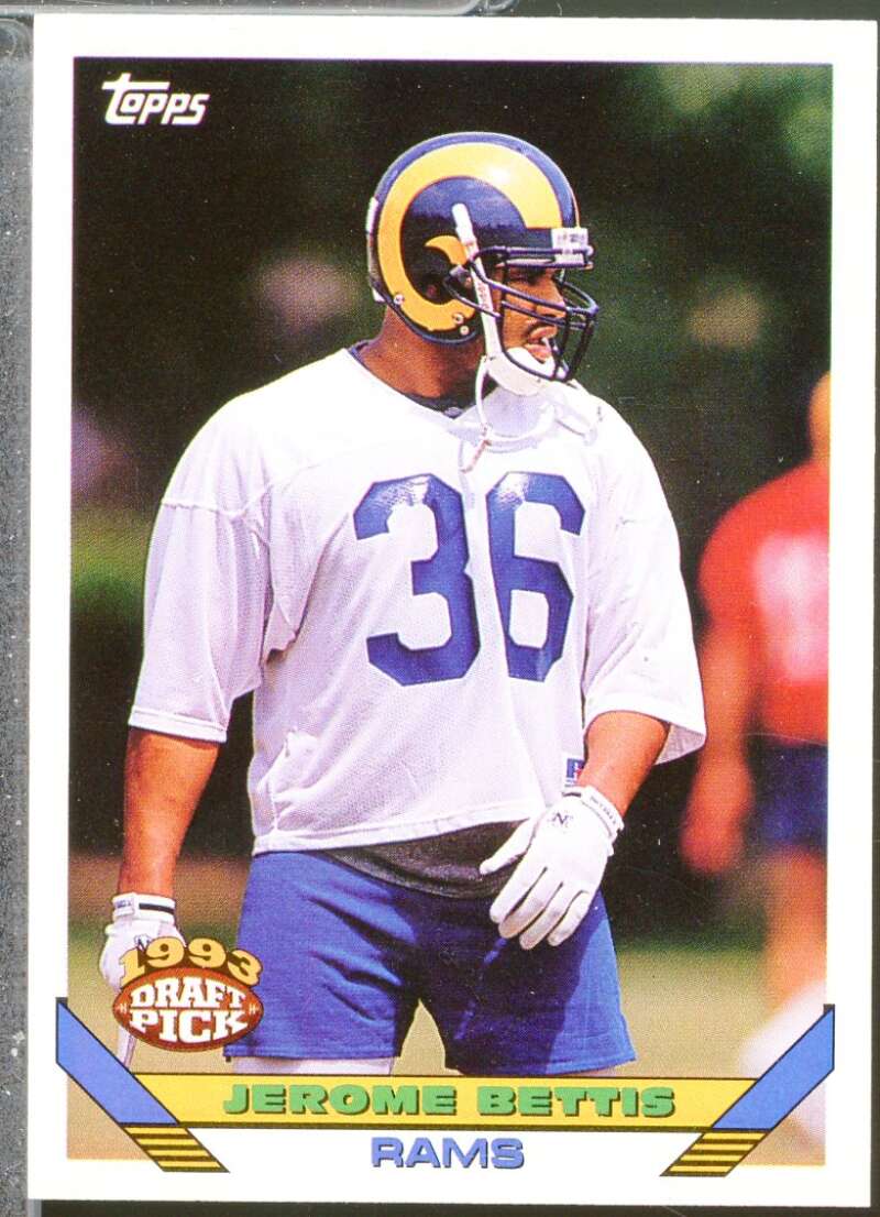 Jerome Bettis Rookie Card 1993 Topps #166  Image 1