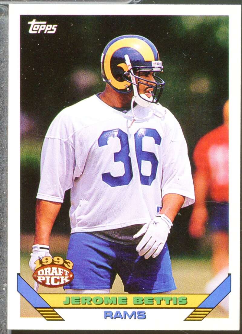 Jerome Bettis Rookie Card 1993 Topps #166  Image 1