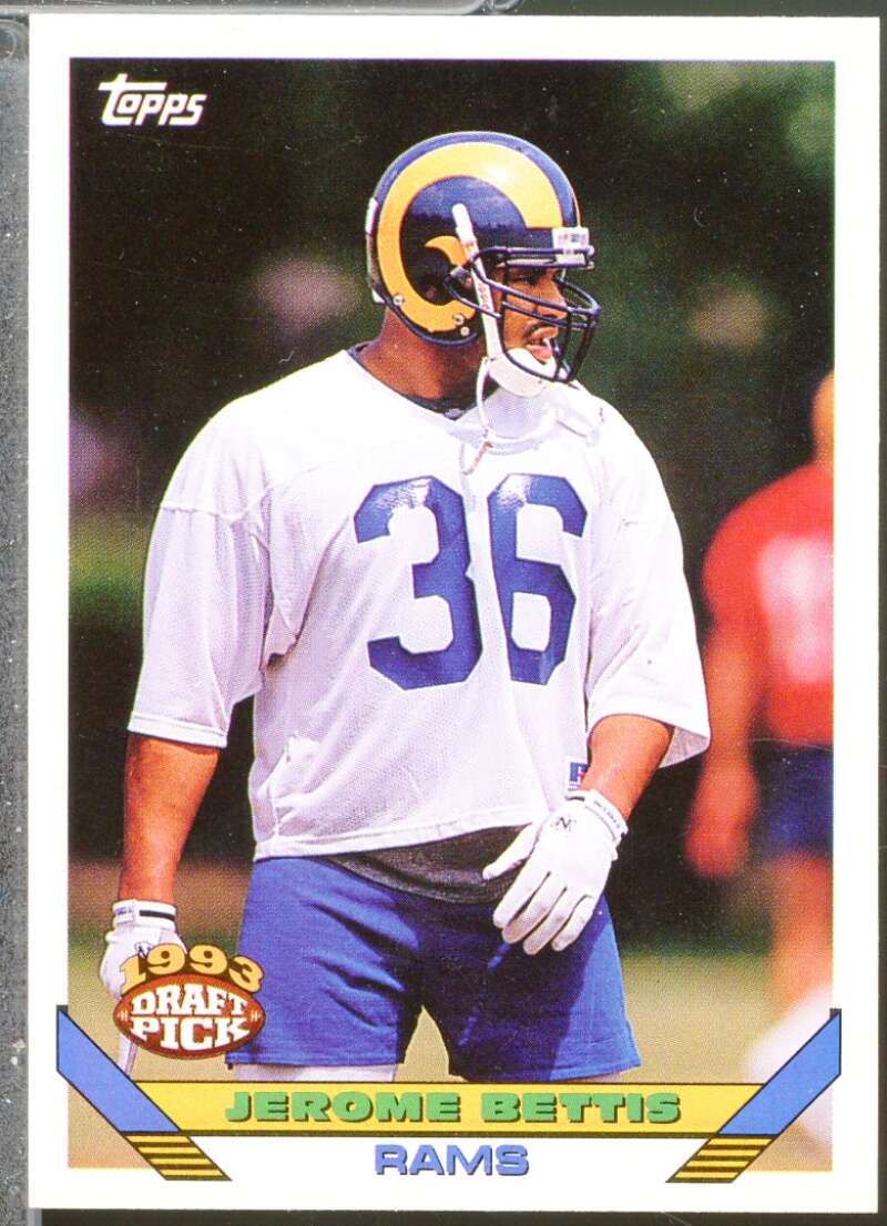 Jerome Bettis Rookie Card 1993 Topps #166  Image 1