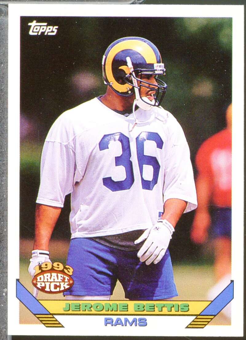 Jerome Bettis Rookie Card 1993 Topps #166  Image 1