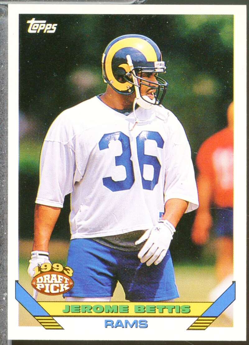 Jerome Bettis Rookie Card 1993 Topps #166  Image 1