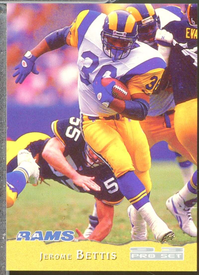 Jerome Bettis Rookie Card 1993 Pro Set #226  Image 1