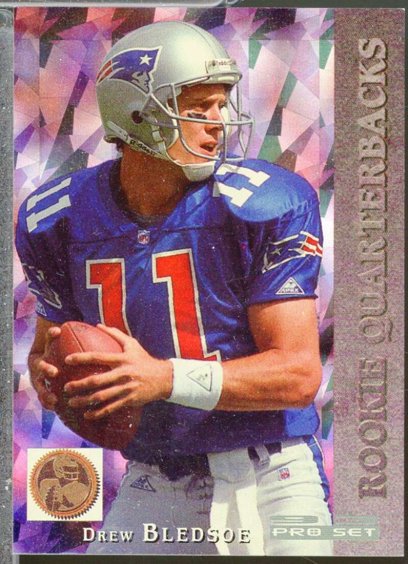Drew Bledsoe Rookie Card 1993 Pro Set Rookie Quarterbacks #RQ1  Image 1