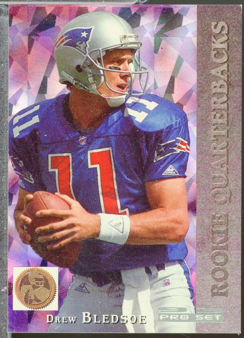Drew Bledsoe Rookie Card 1993 Pro Set Rookie Quarterbacks #RQ1  Image 1