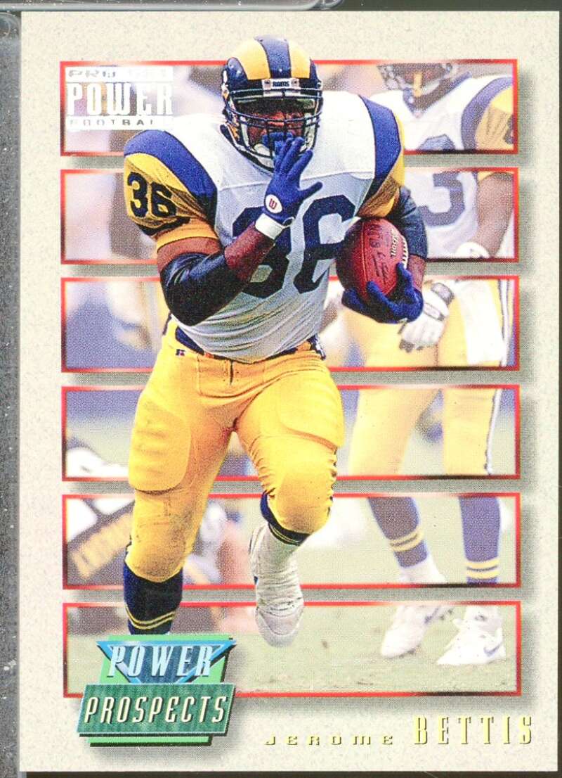 Jerome Bettis Rookie Card 1993 Power Update Prospects #9  Image 1