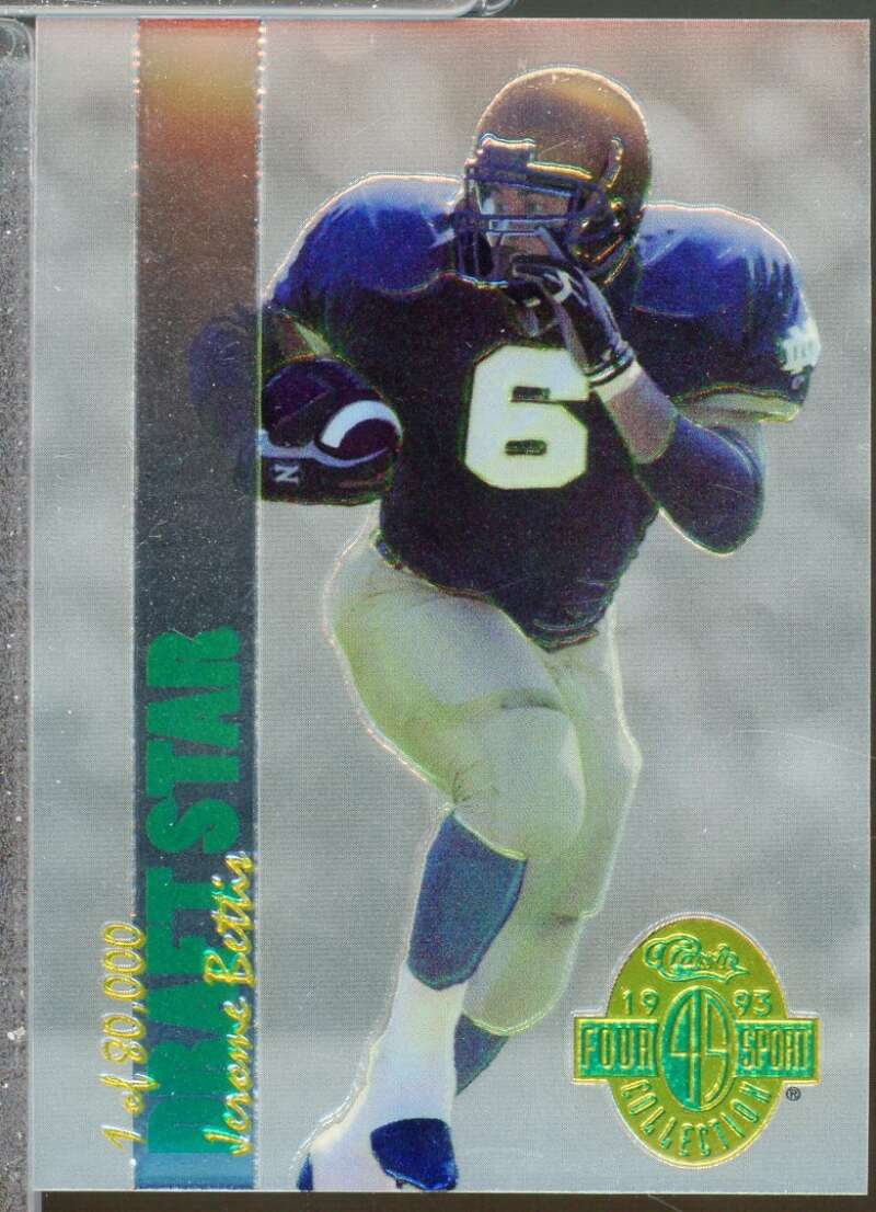 Jerome Bettis Rookie Card 1993 Classic Four Sport Chromium Draft Stars #DS51  Image 1