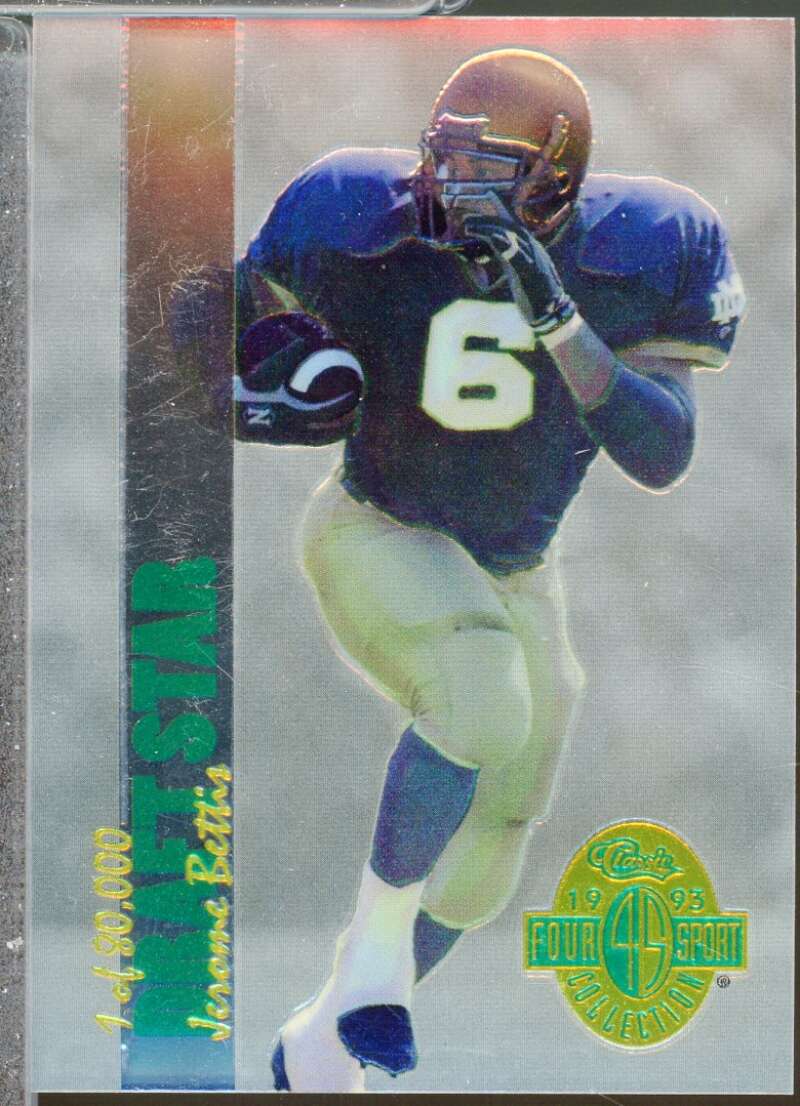 Jerome Bettis Rookie Card 1993 Classic Four Sport Chromium Draft Stars #DS51  Image 1