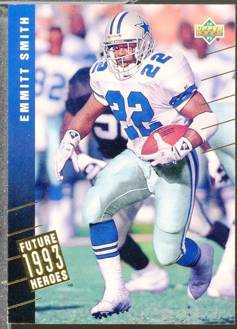 Emmitt Smith Card 1993 Upper Deck Future Heroes #39  Image 1