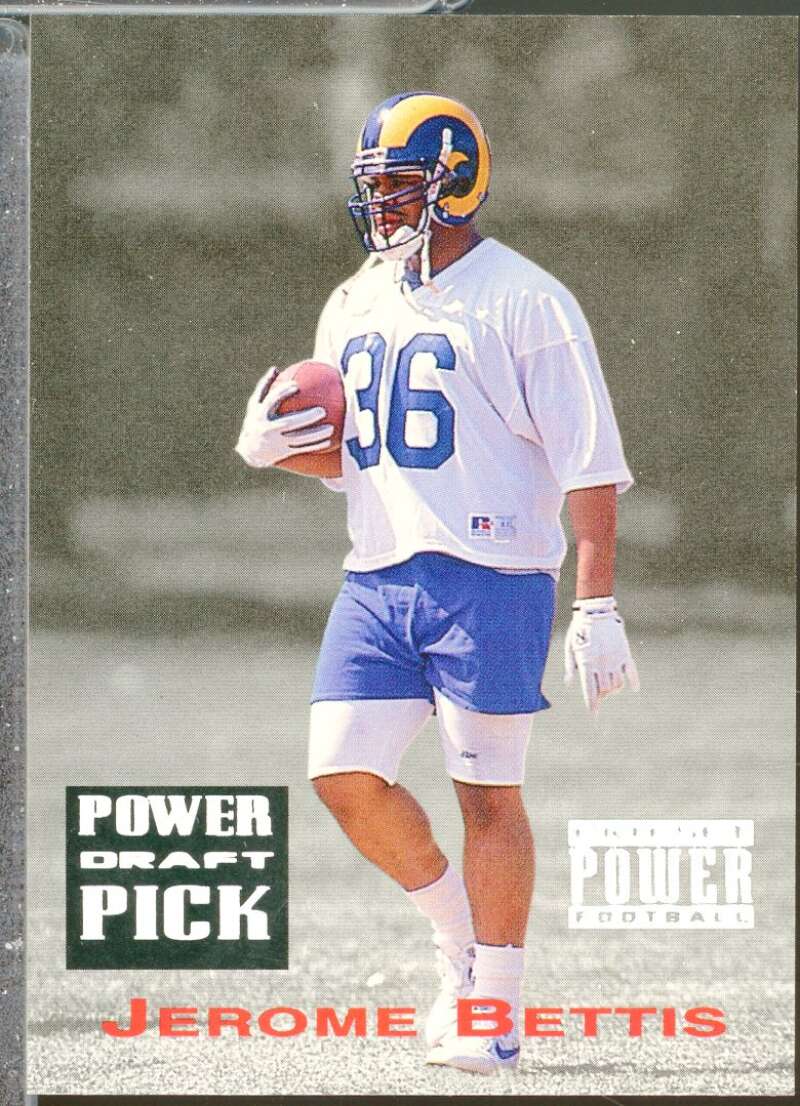 Jerome Bettis Rookie Card 1993 Power Draft Picks #PDP14  Image 1