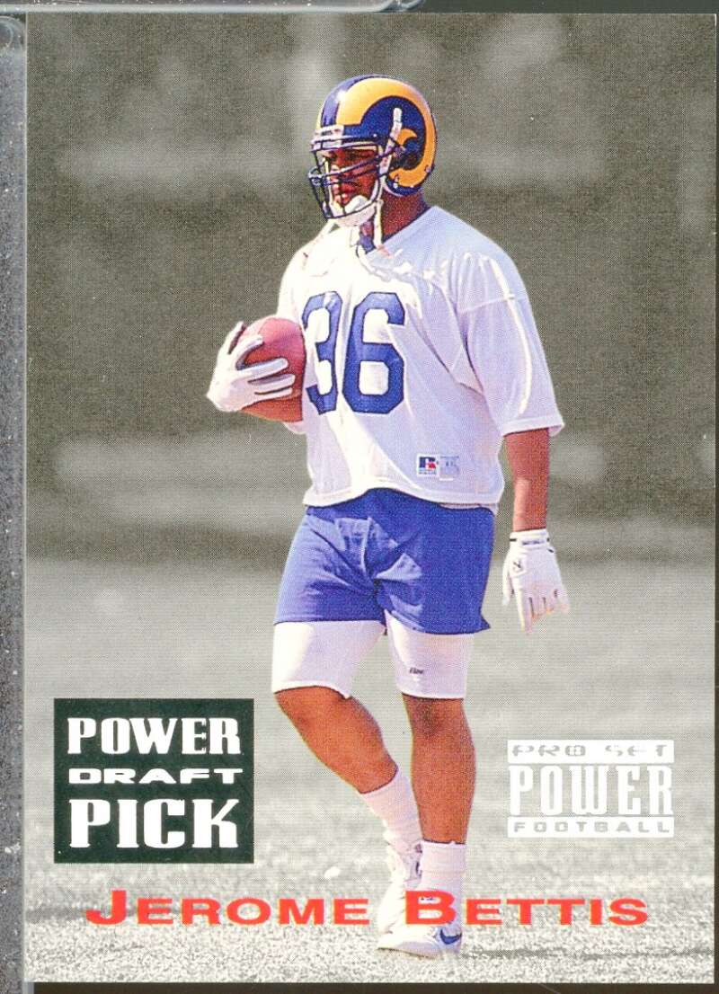 Jerome Bettis Rookie Card 1993 Power Draft Picks #PDP14  Image 1
