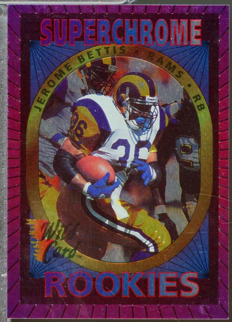 Jerome Bettis Rookie Card 1993 Wild Card Superchrome Rookies #39  Image 1