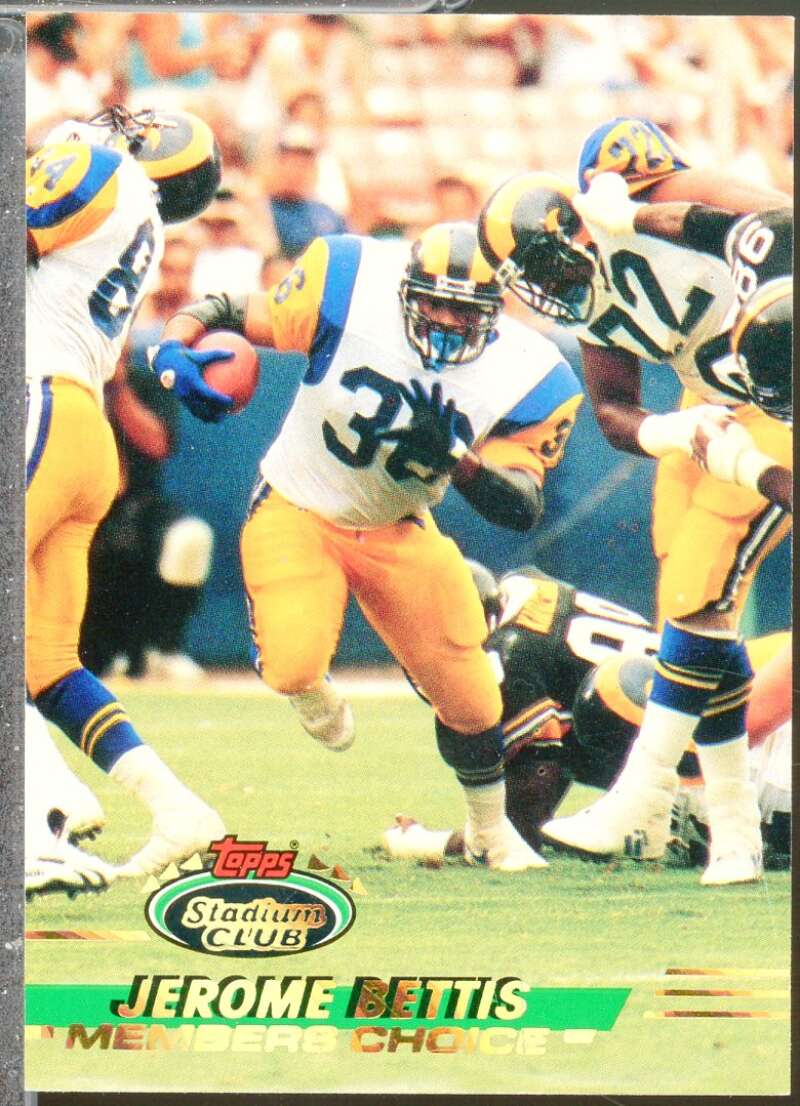 Jerome Bettis MC Rookie Card 1993 Stadium Club #506  Image 1