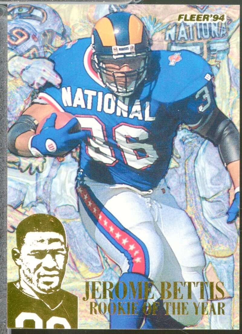 Jerome Bettis Card 1994 Fleer  #12  Image 1