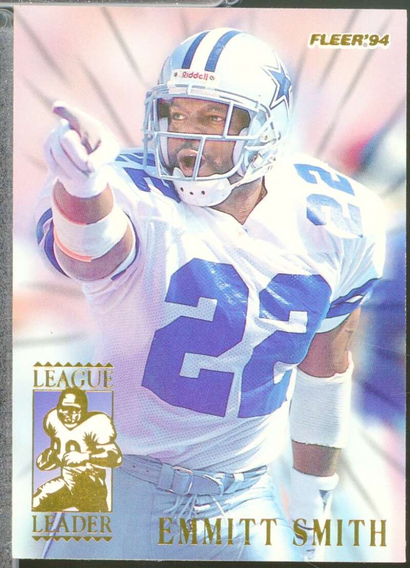 Emmitt Smith Card 1994 Fleer League Leaders #7  Image 1