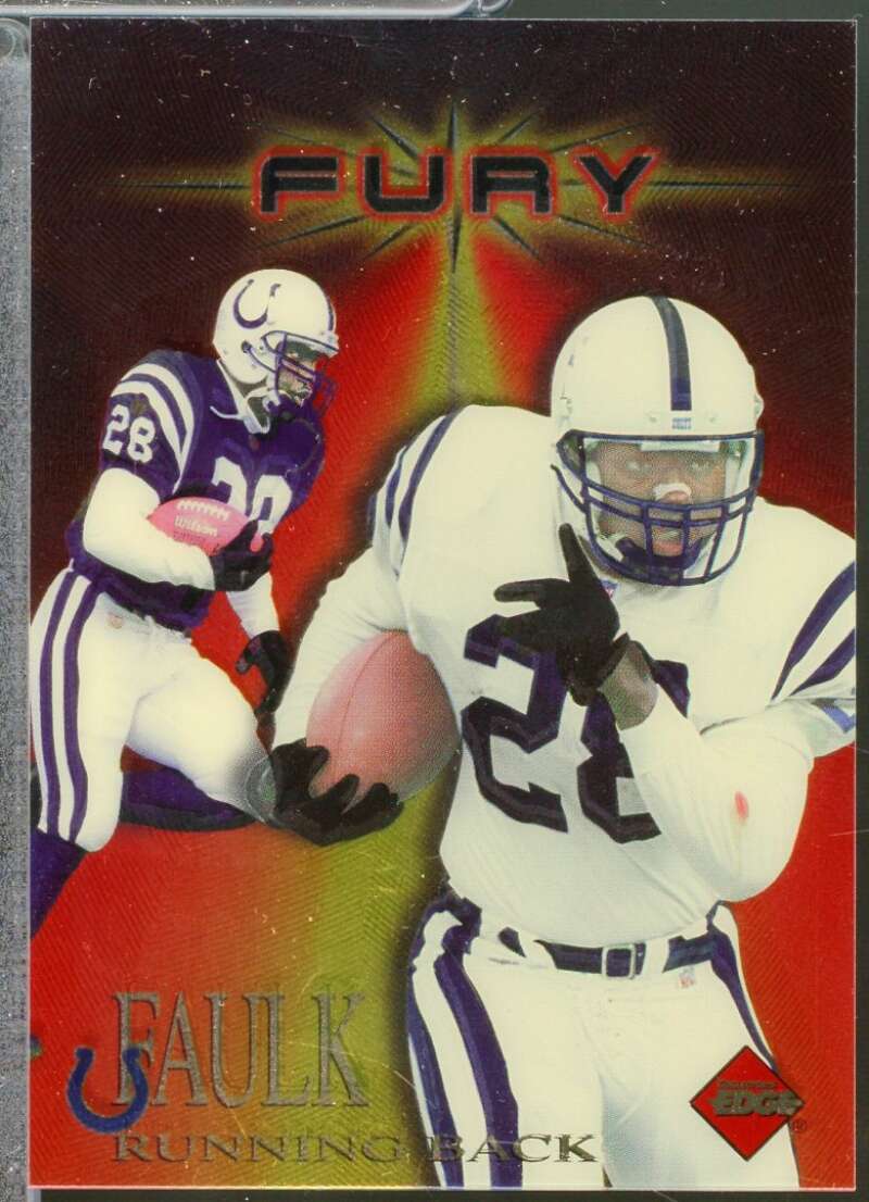 Marshall Faulk Card 1997 Collector's Edge Extreme Fury #7  Image 1