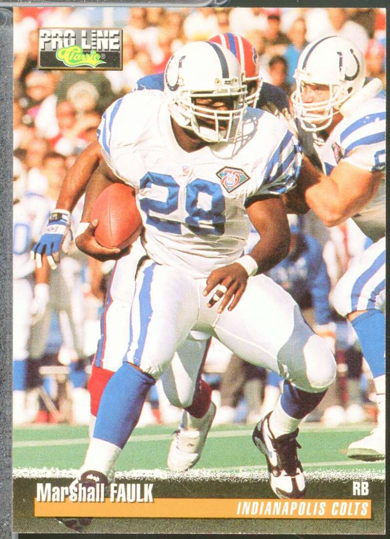 Marshall Faulk Card 1995 Pro Line #109  Image 1