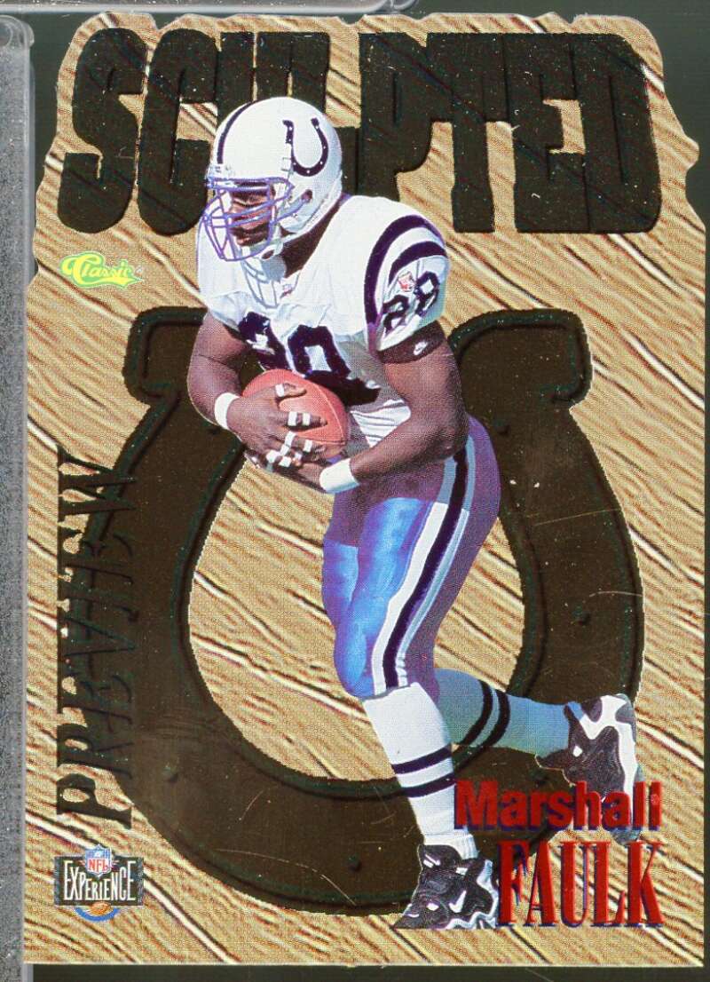 Marshall Faulk Card 1995 Images Limited Sculpted Previews #NX5  Image 1
