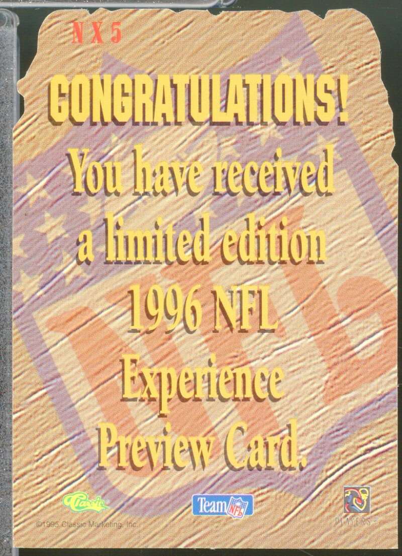 Marshall Faulk Card 1995 Images Limited Sculpted Previews #NX5  Image 2