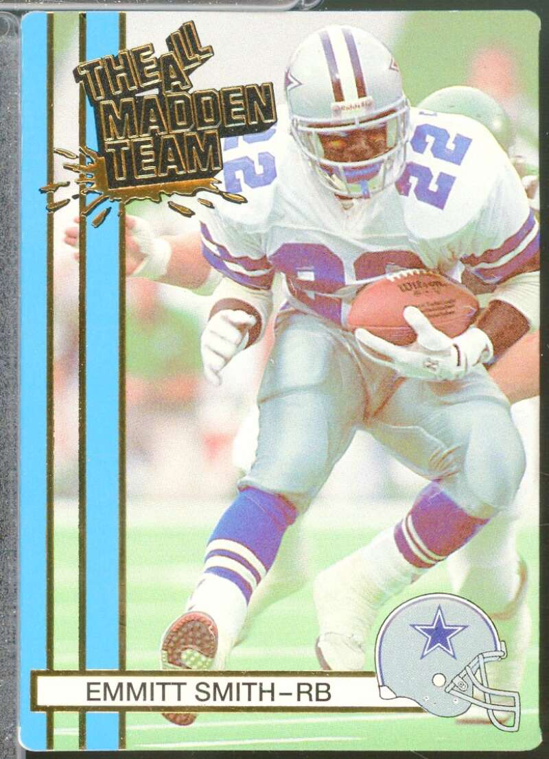 Emmitt Smith Rookie Card 1990 Action Packed All-Madden #9  Image 1