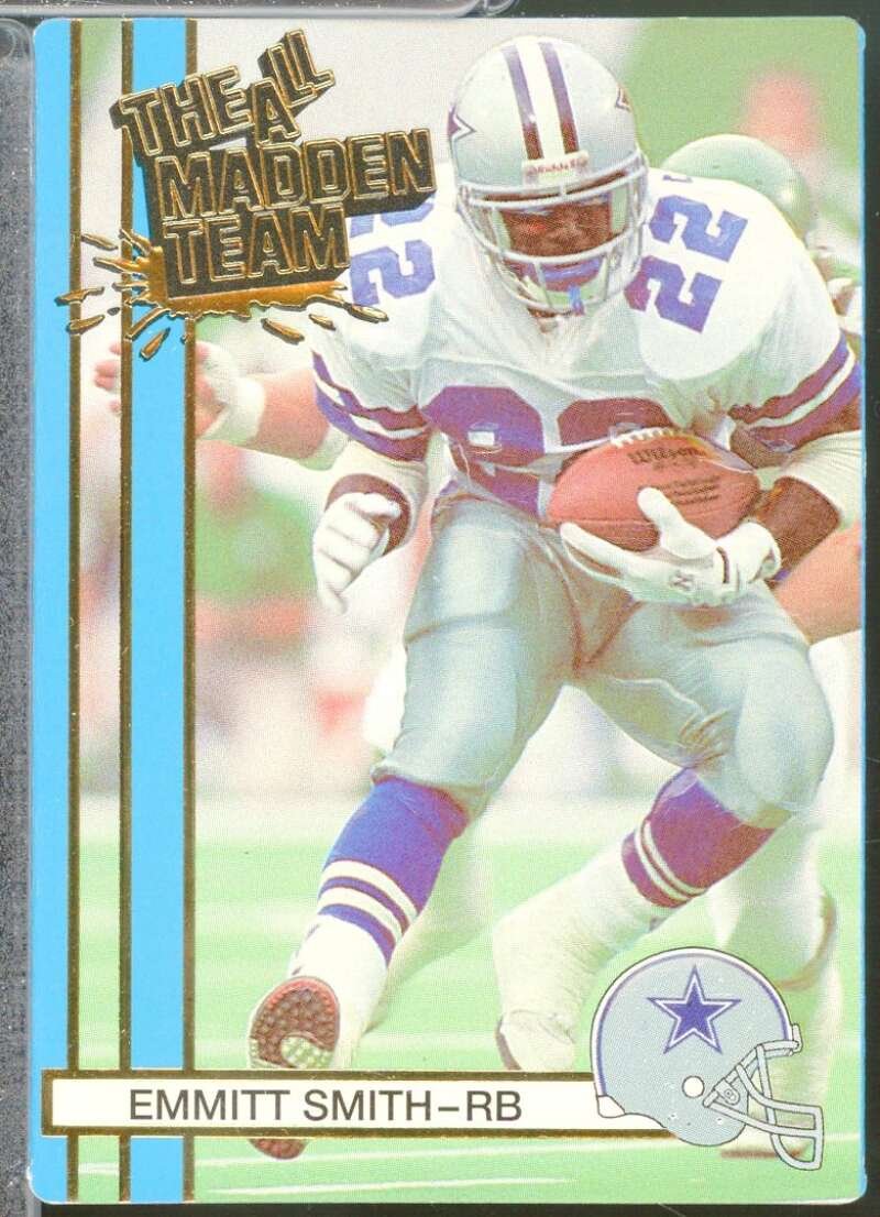Emmitt Smith Rookie Card 1990 Action Packed All-Madden #9  Image 1
