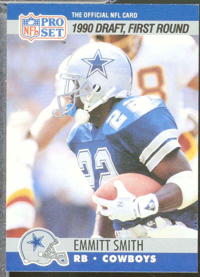 Emmitt Smith Rookie Card 1990 Pro Set #685  Image 1