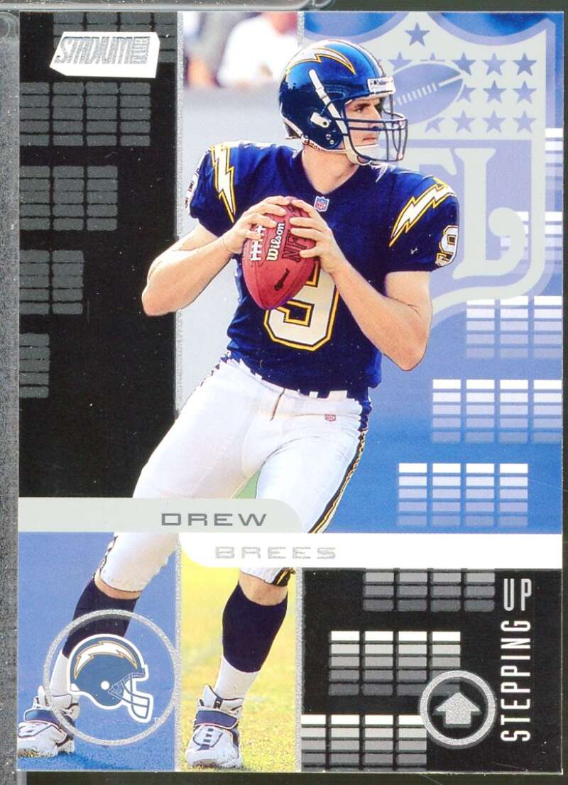 Drew Brees Rookie Card 2001 Stadium Club Stepping Up #SU7  Image 1