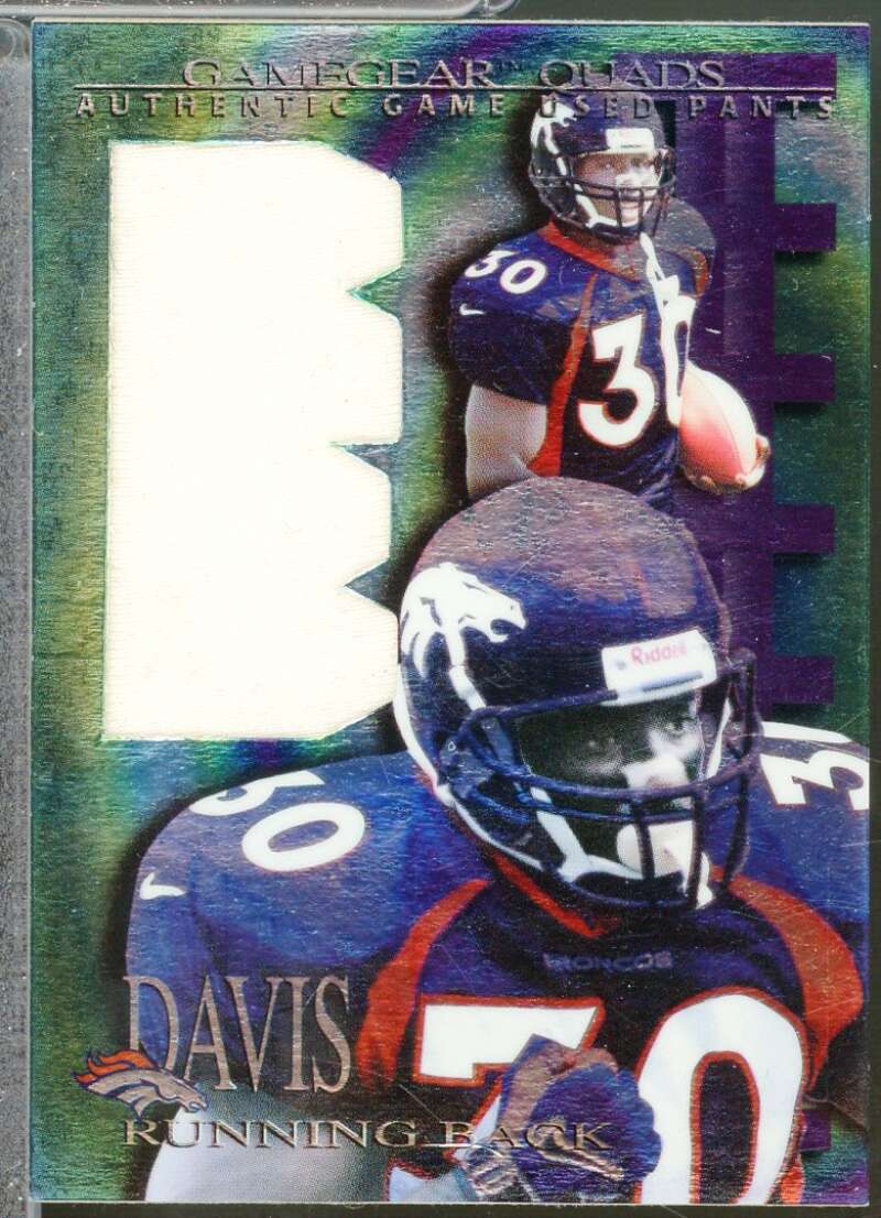 Terrell Davis Pants wrong back 1997 Collector's Edge Extreme Game Gear Quads #7P  Image 1