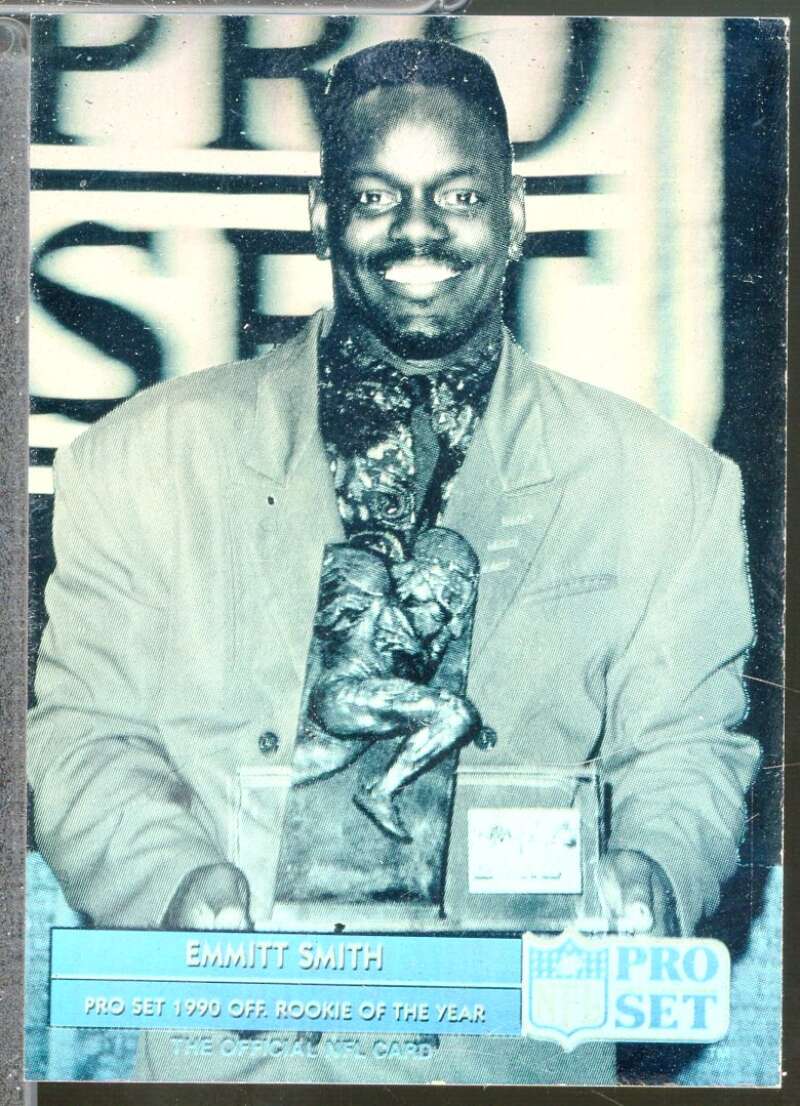 Rookie of the Year Card 1992 Pro Set Emmitt Smith Holograms #ES3  Image 1