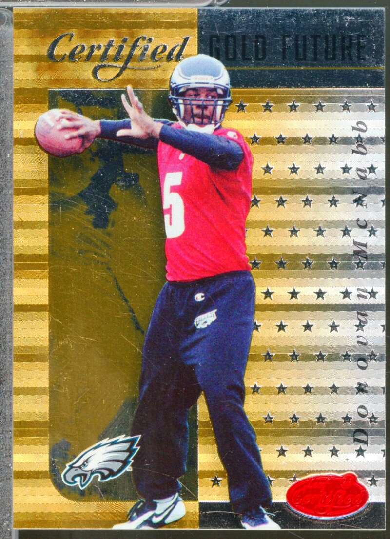 Donovan McNabb Rookie Card 1999 Leaf Certified Gold Future #20  Image 1
