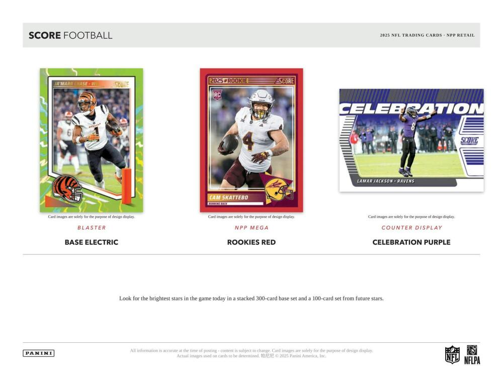 2025 Panini Score Football 6-Pack Blaster Box Image 3