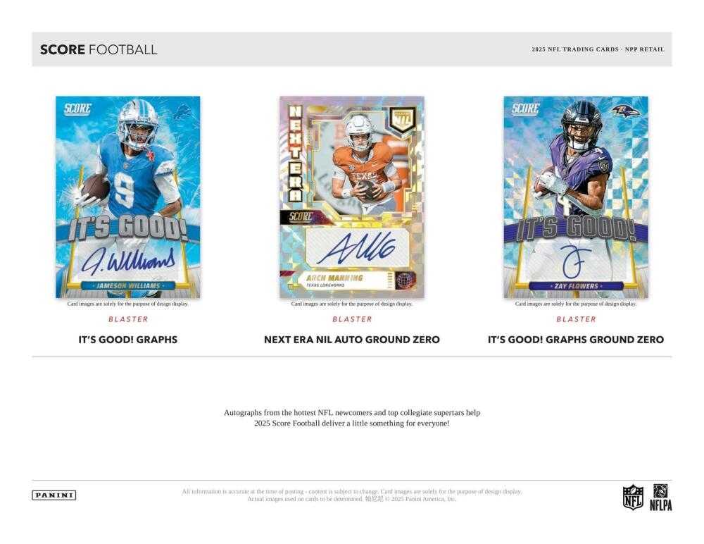 2025 Panini Score Football 6-Pack Blaster Box Image 5